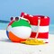 12" Rainbow Colored Party Pack Inflatable Beach Balls - Beach Pool Party Toys (12 Pack)